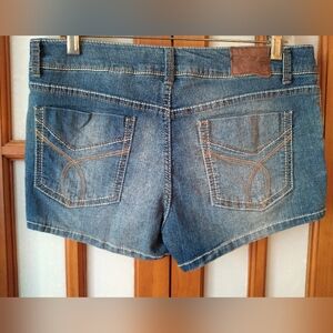 Women's Jrs Vintage Y2K Denim Shorts By Paris Blues, Sz 11 EUC